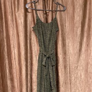 Green Print Suzy Shier Jumpsuit